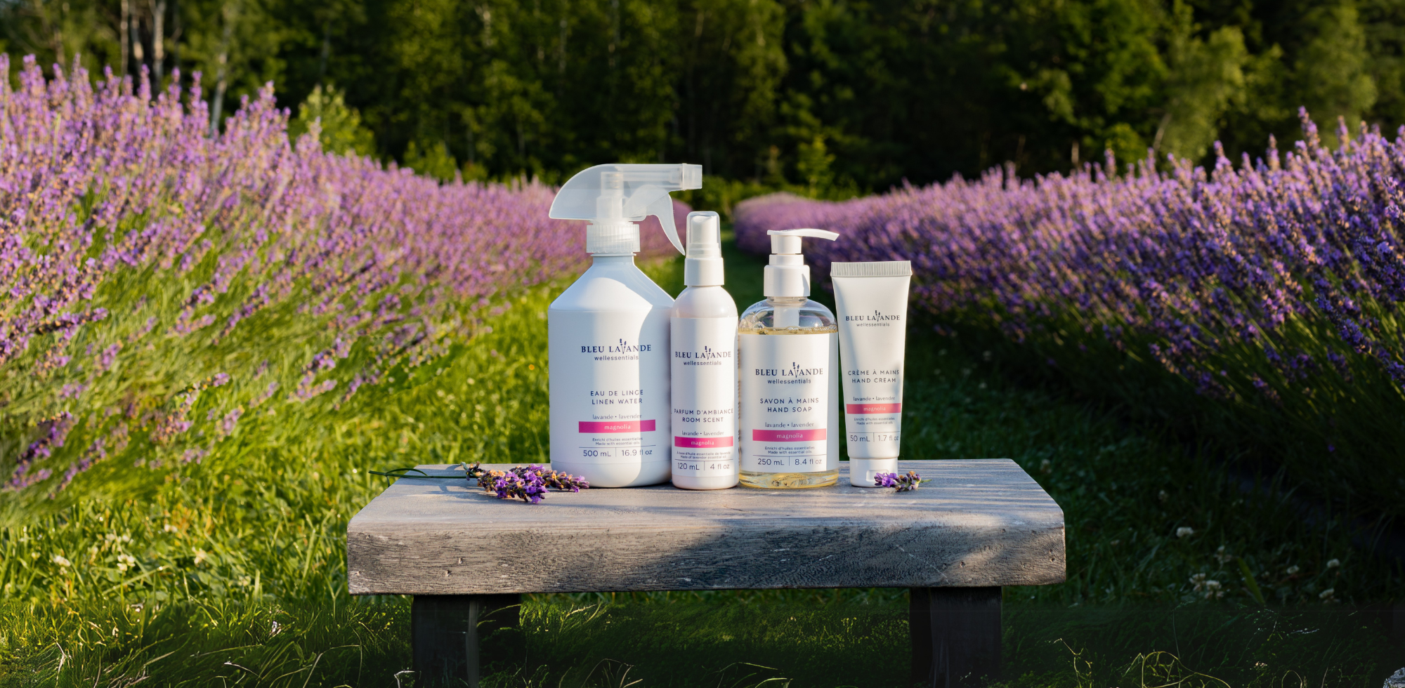 Produits pour le corps et la maison lavande et magnolia