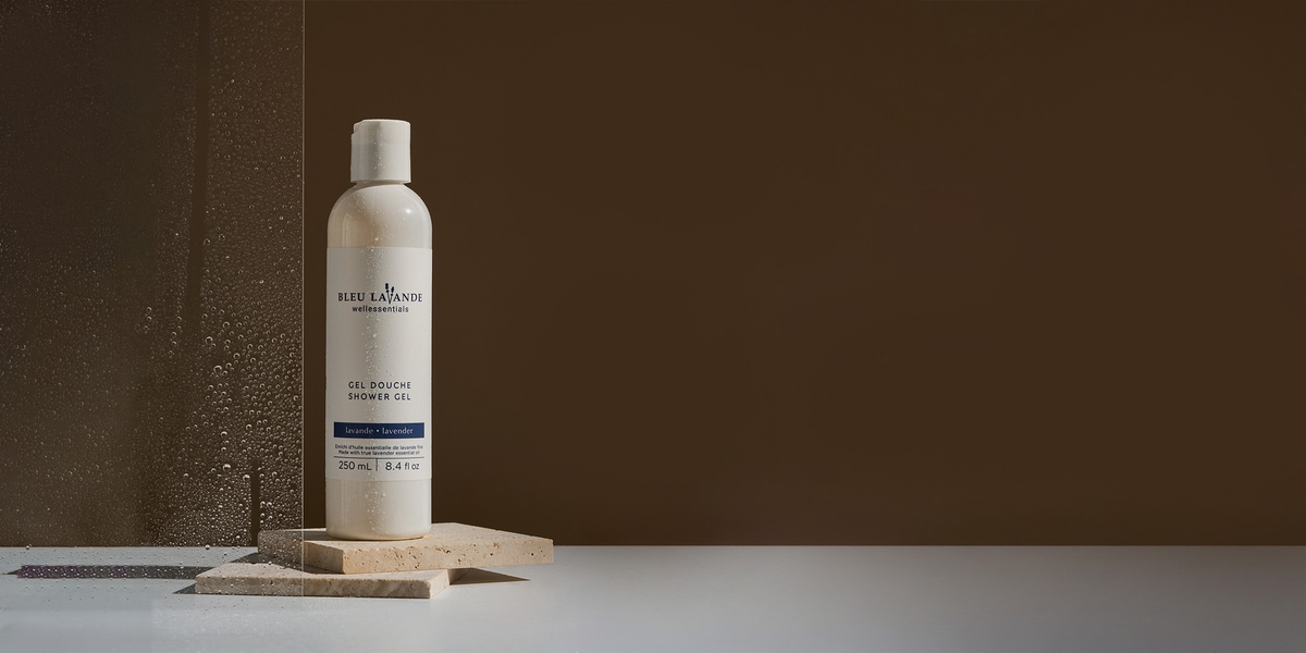 Gel douche enrichi d'huile essentielle de lavande fine