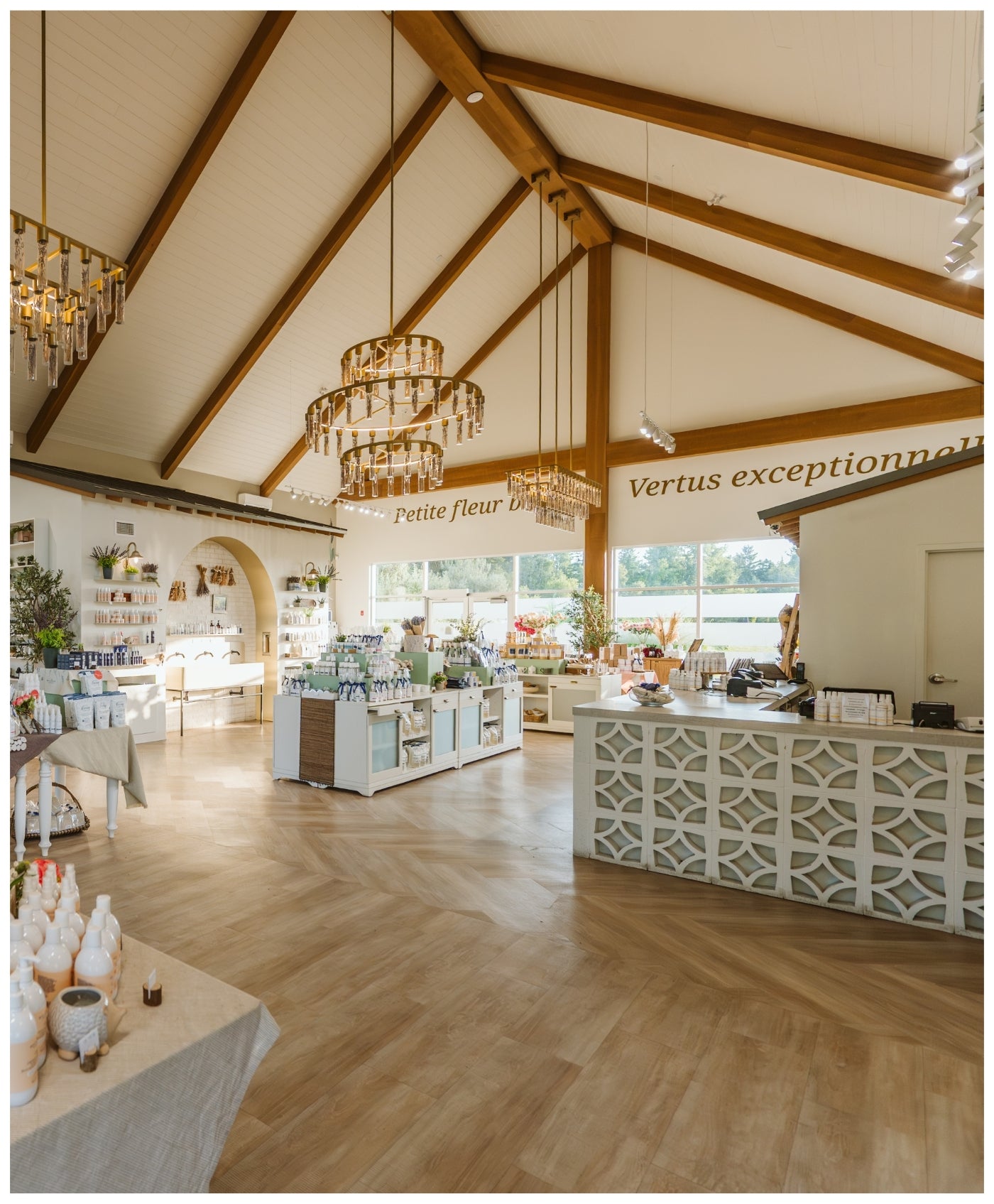 Boutique de produits enrichis d'huile essentielle de lavande à Magog, dans les Cantons-de-l'Est