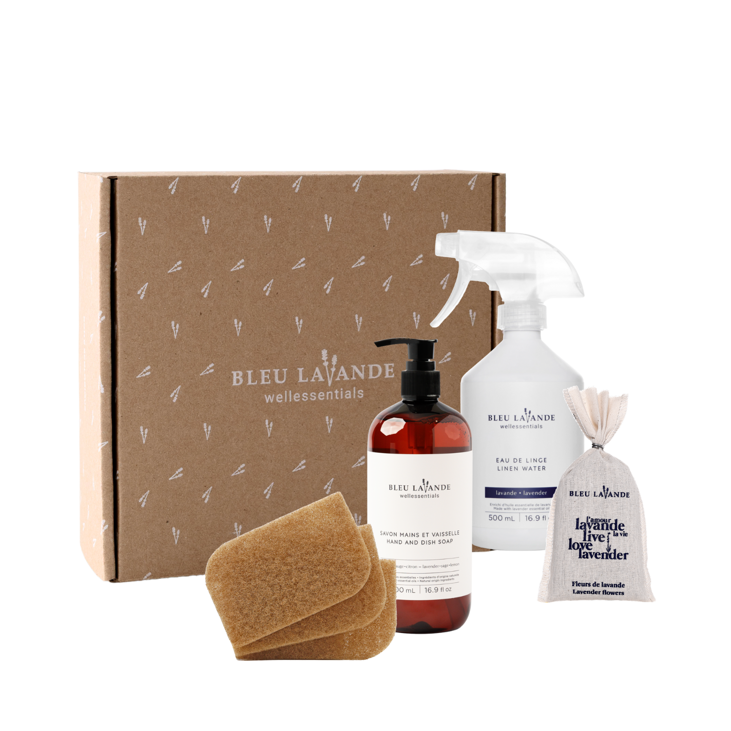 Ensemble-cadeau maison apaisante lavande