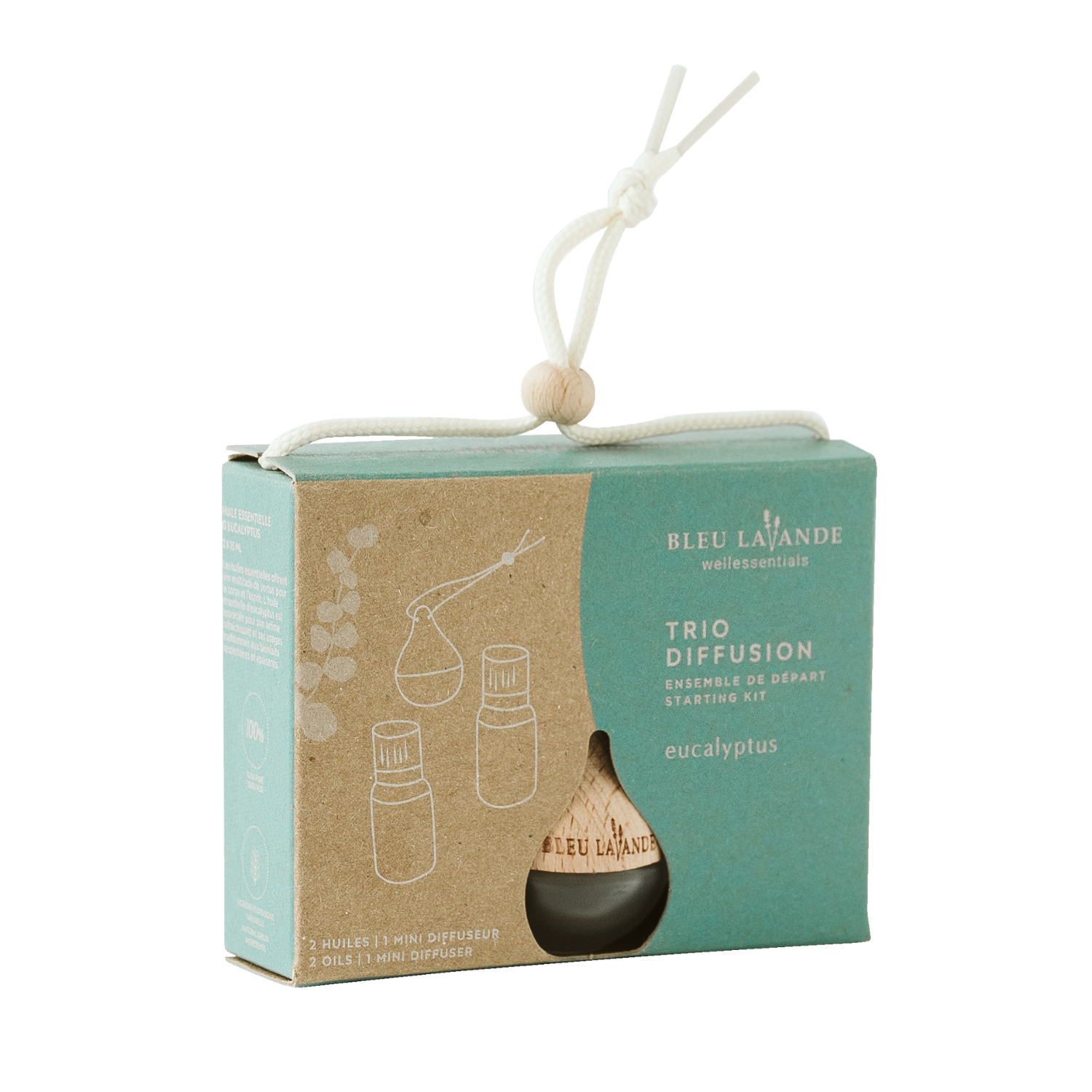 Ensemble-cadeau Trio diffusion eucalyptus