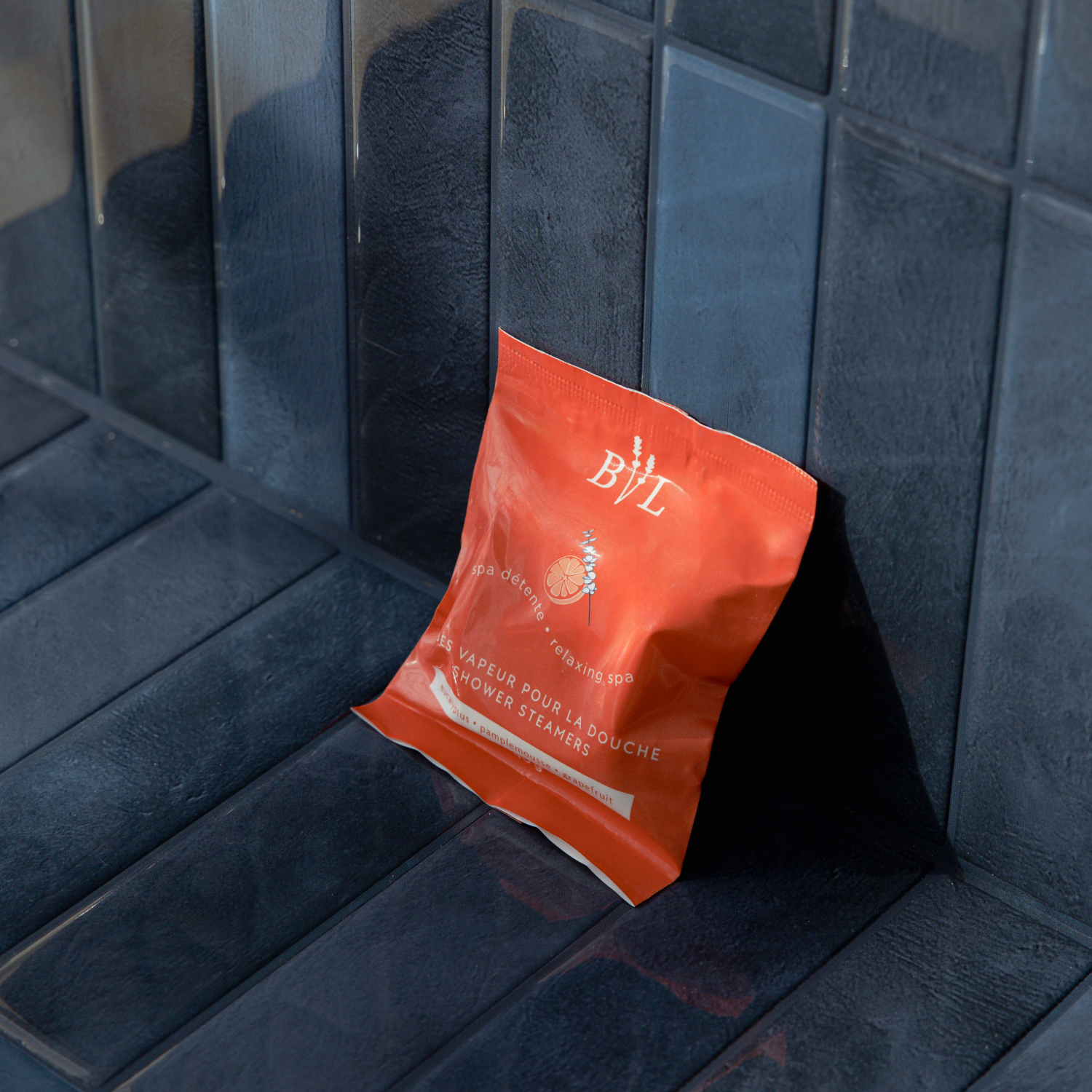 Cube vapeur pour la douche Spa détente aux huiles essentielles d'eucalyptus et de pamplemousse