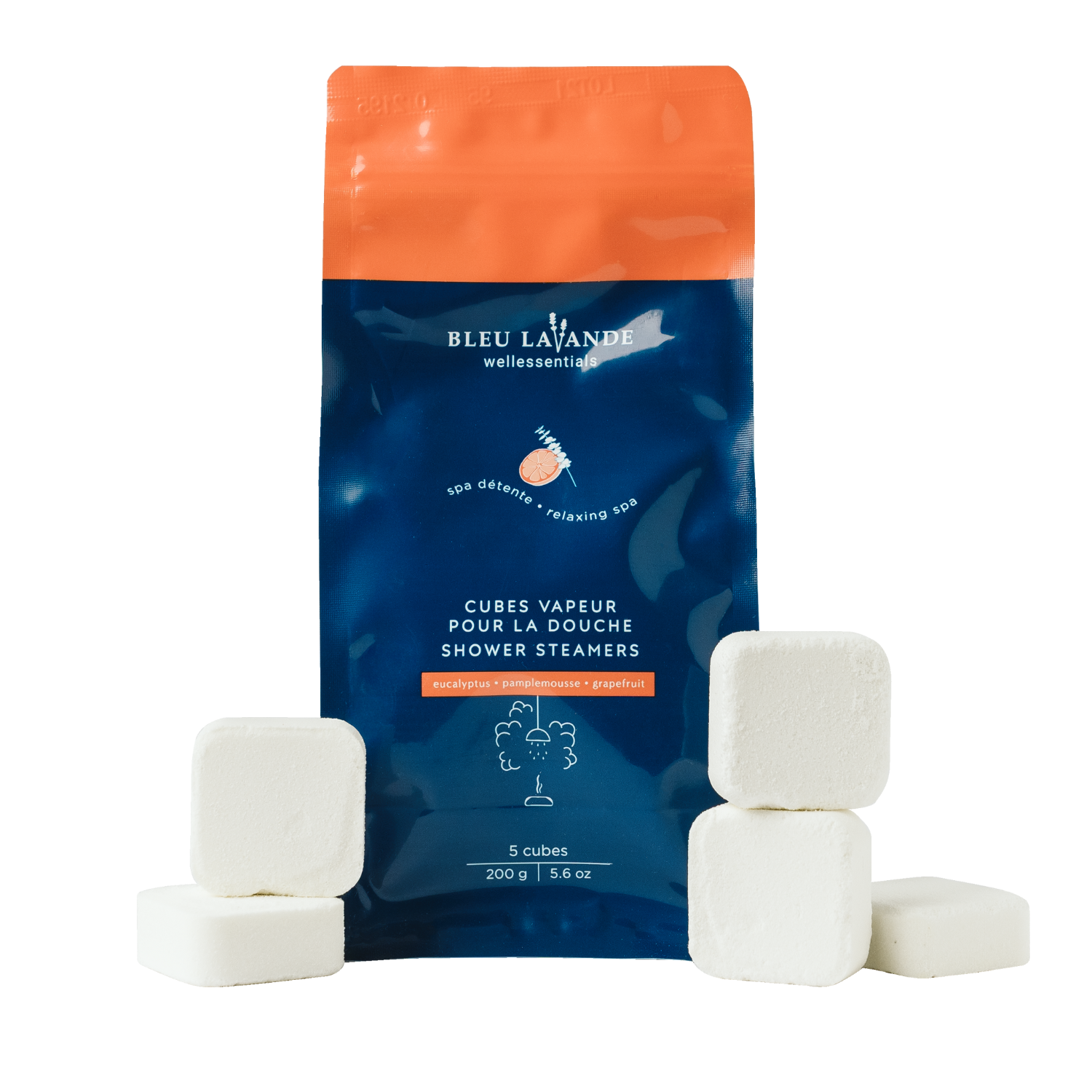 Cubes vapeur pour la douche Spa détente de Bleu Lavande