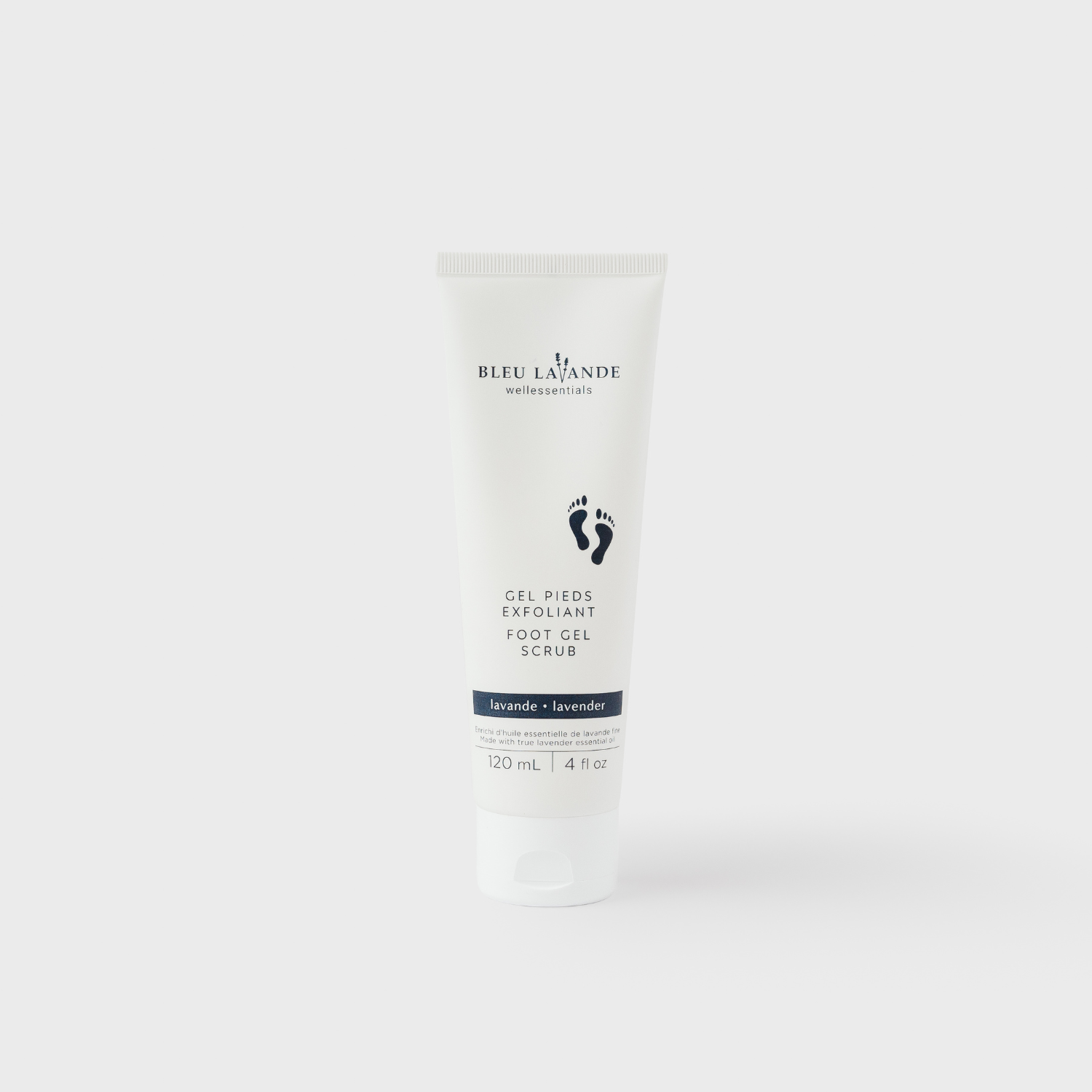 Gel exfoliant pour les pieds à la lavande