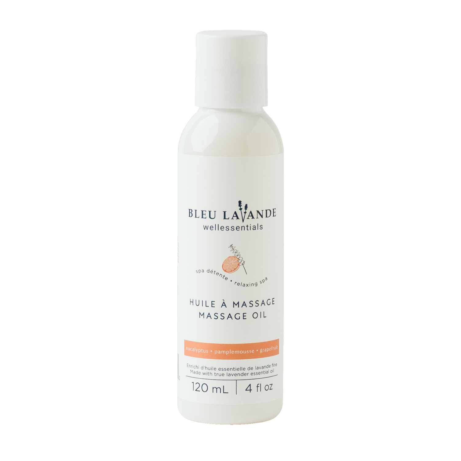 Huile à massage eucalyptus et pamplemousse Spa détente