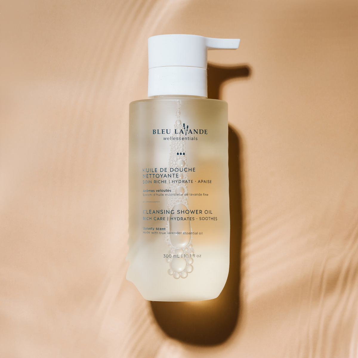 Huile de douche nettoyante, hydratante et apaisante - Soin riche