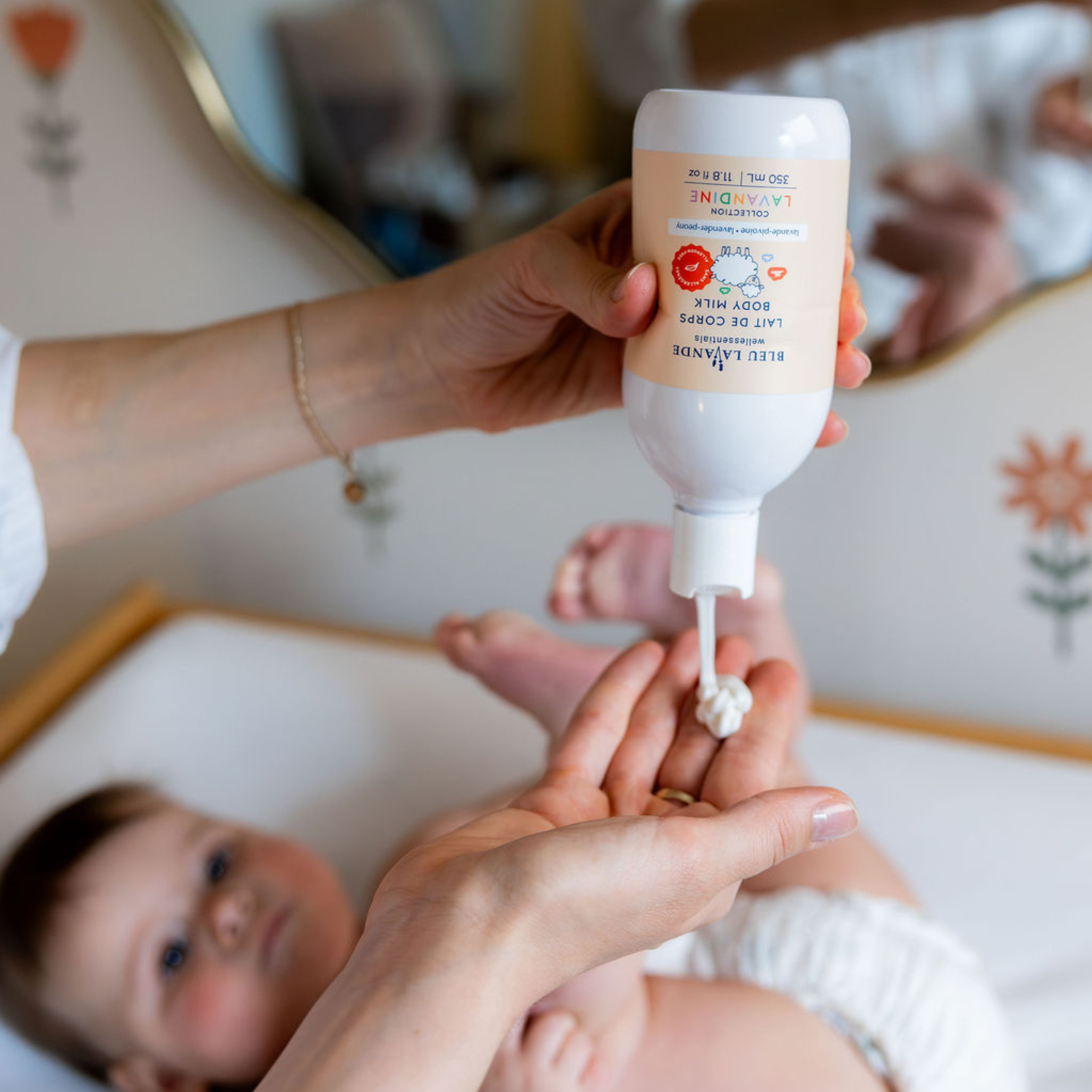 Lait pour le corps pour les bébés