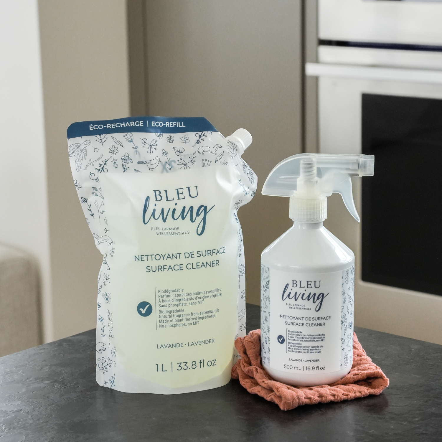 Nettoyants de surface 500 ml et 1L