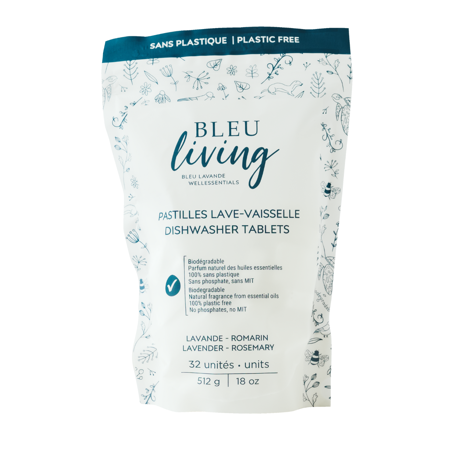 Pastilles lave-vaisselle Bleu Living