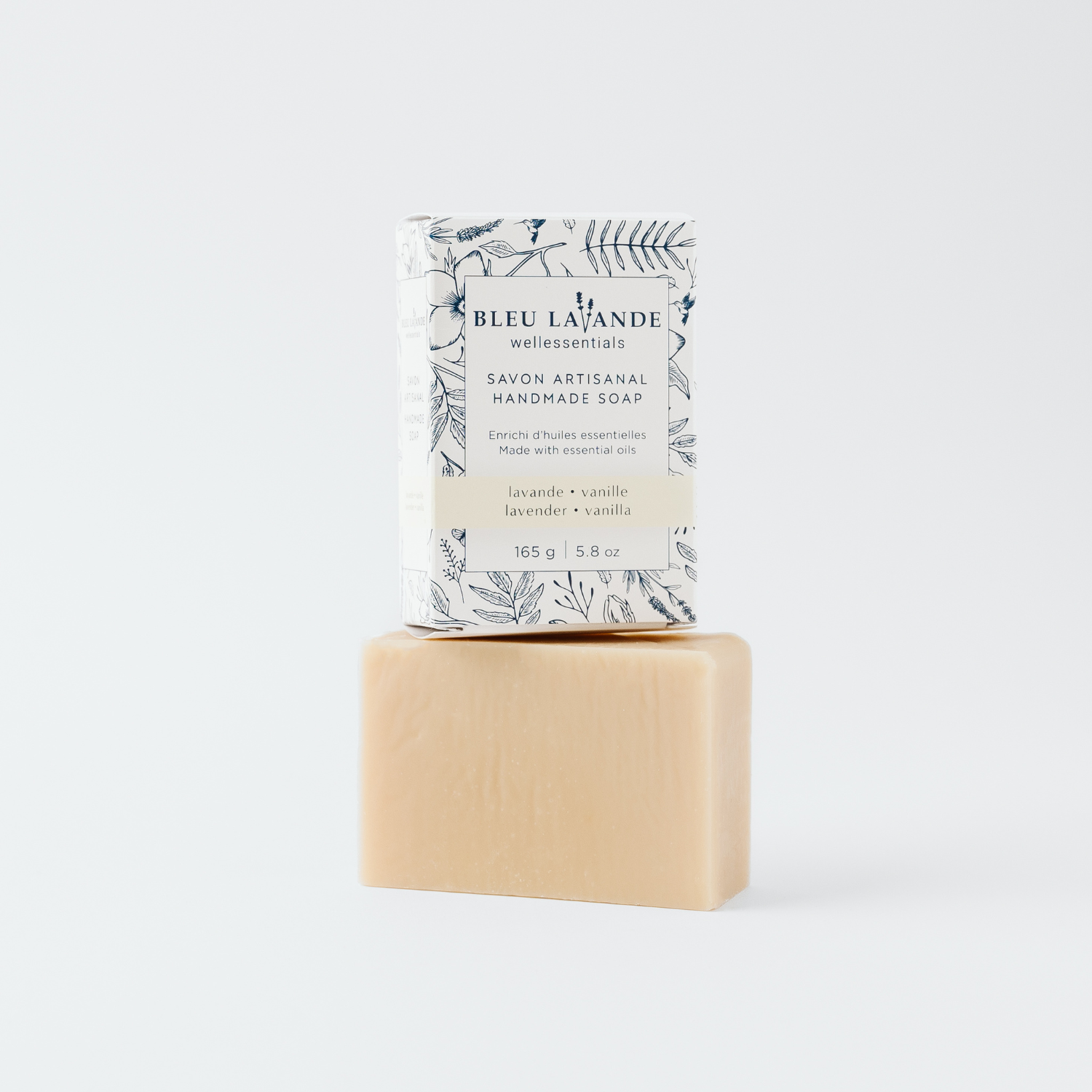 Savon artisanal lavande-vanille de Bleu Lavande