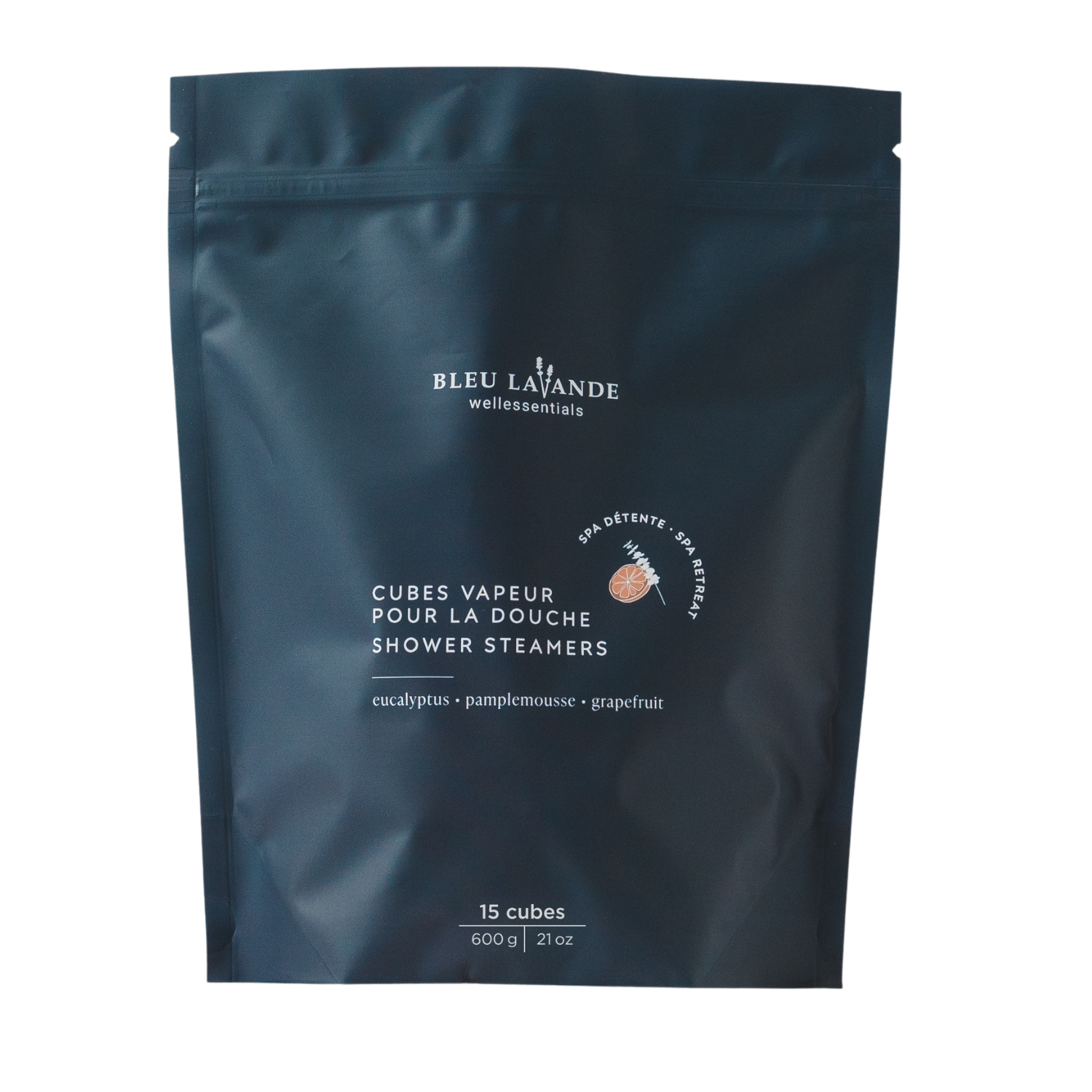 Cubes vapeur pour la douche Spa détente de Bleu Lavande - Sac de 15