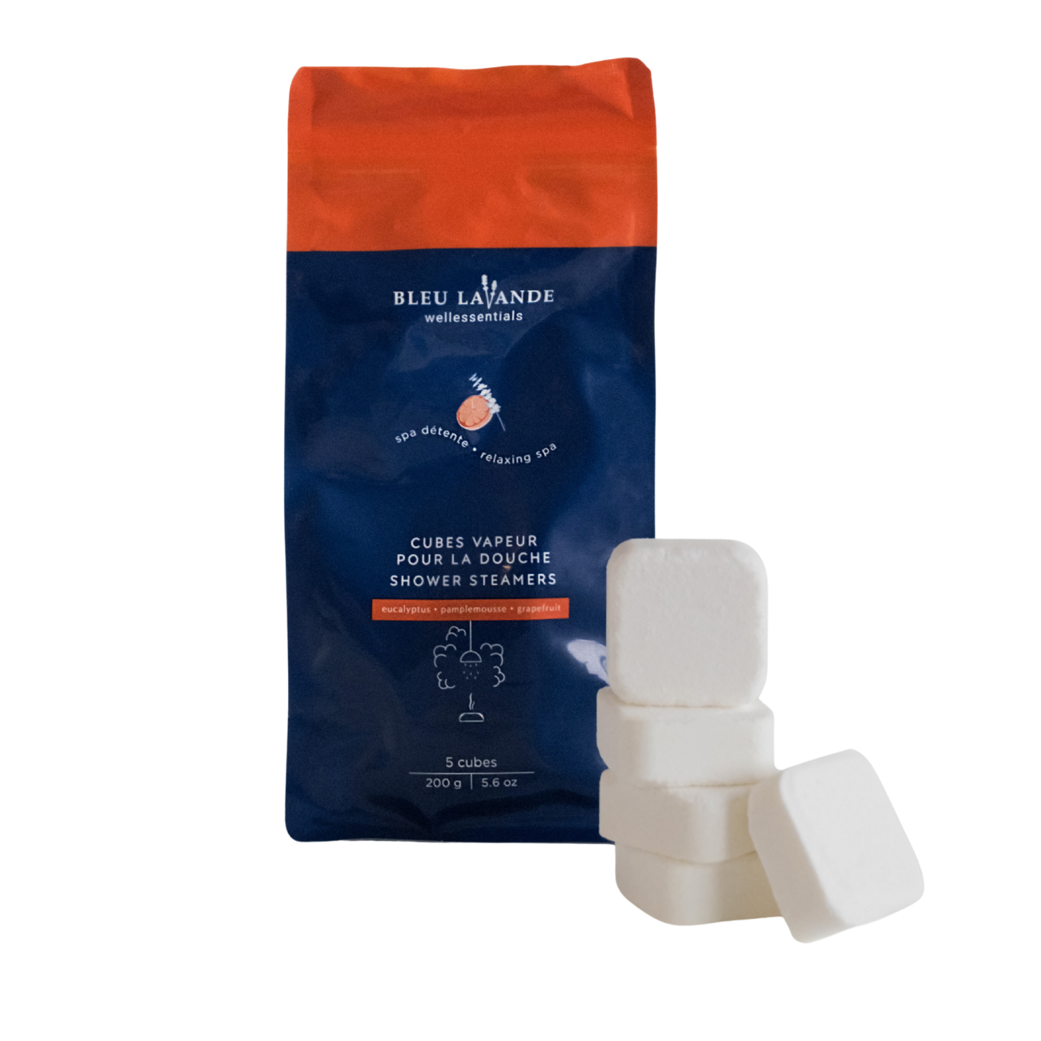 Cubes vapeur pour la douche Spa détente de Bleu Lavande