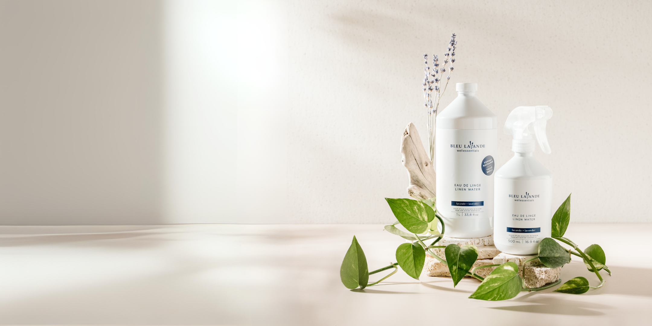 Duo d'eau de linge lavande
