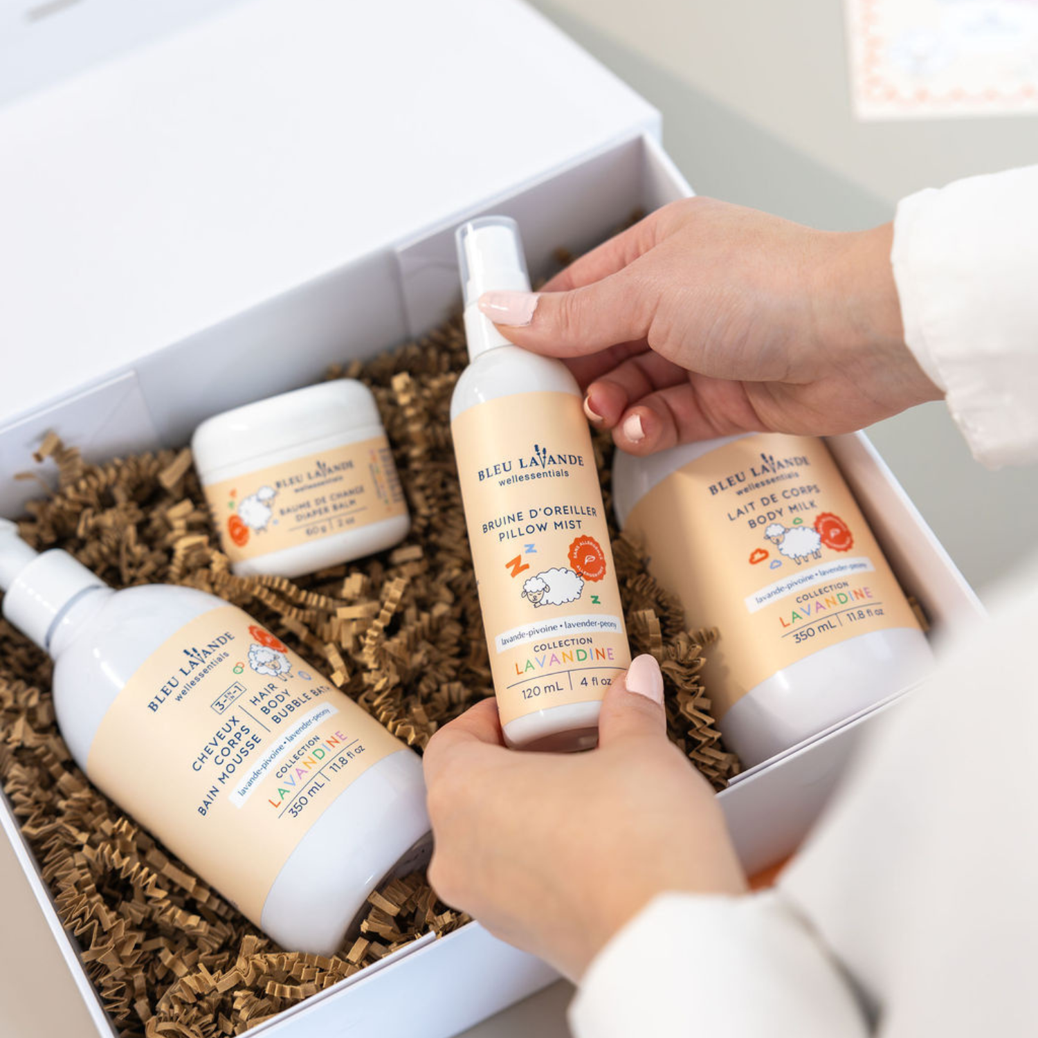 Tous les produits pour bébé de la collection Lavandine par Bleu Lavande