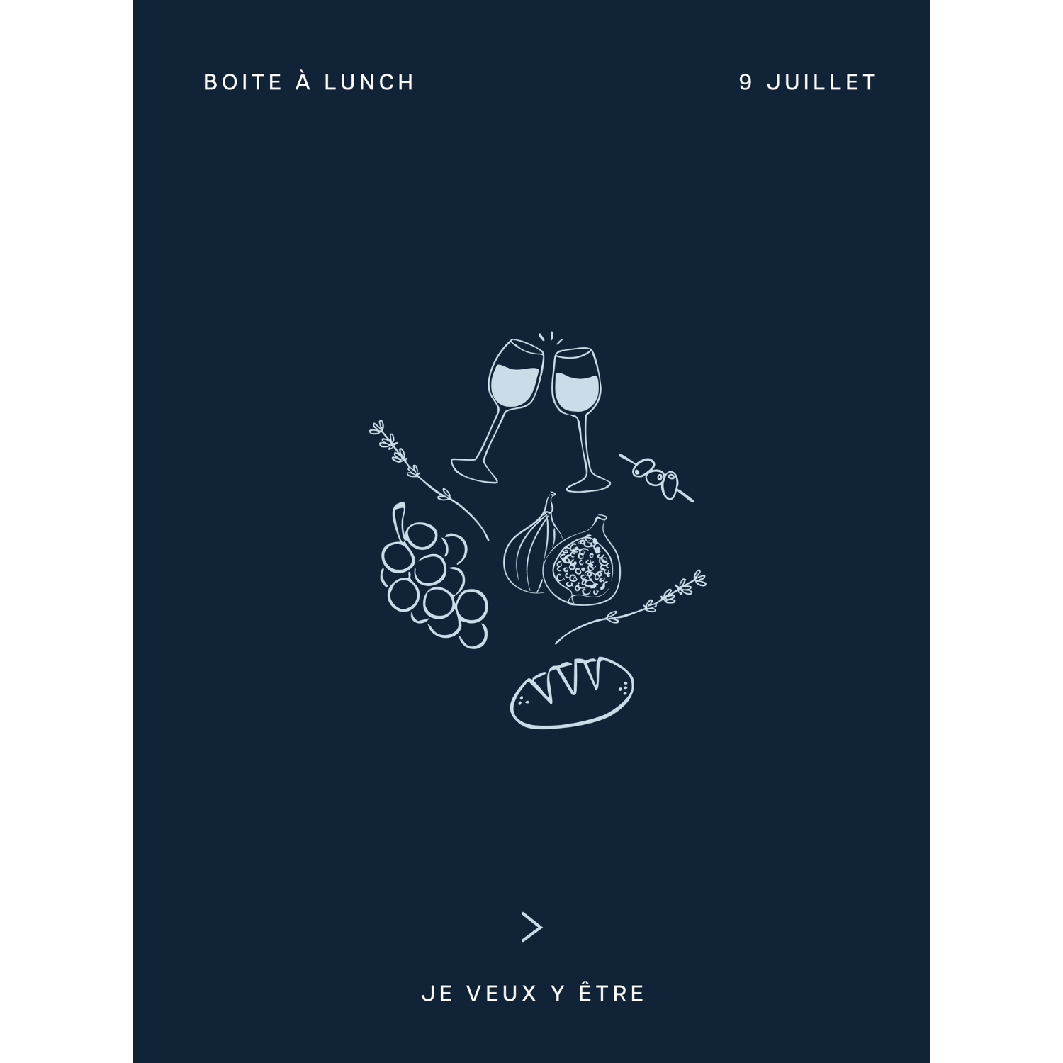 Événement boîte à lunch chez Bleu Lavande le 9 juillet
