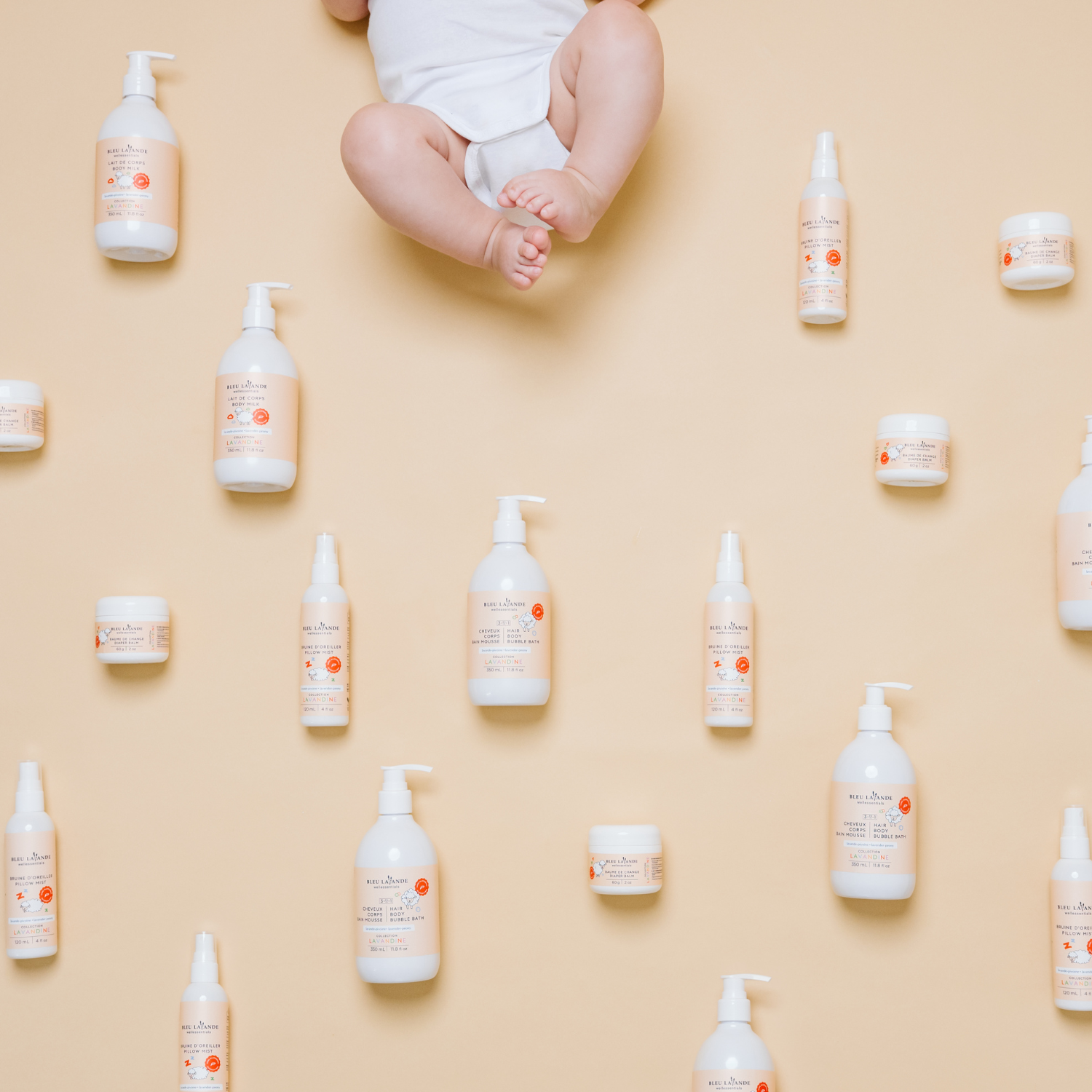 Produits naturels sans allergènes pour bébé Lavandine de Bleu Lavande