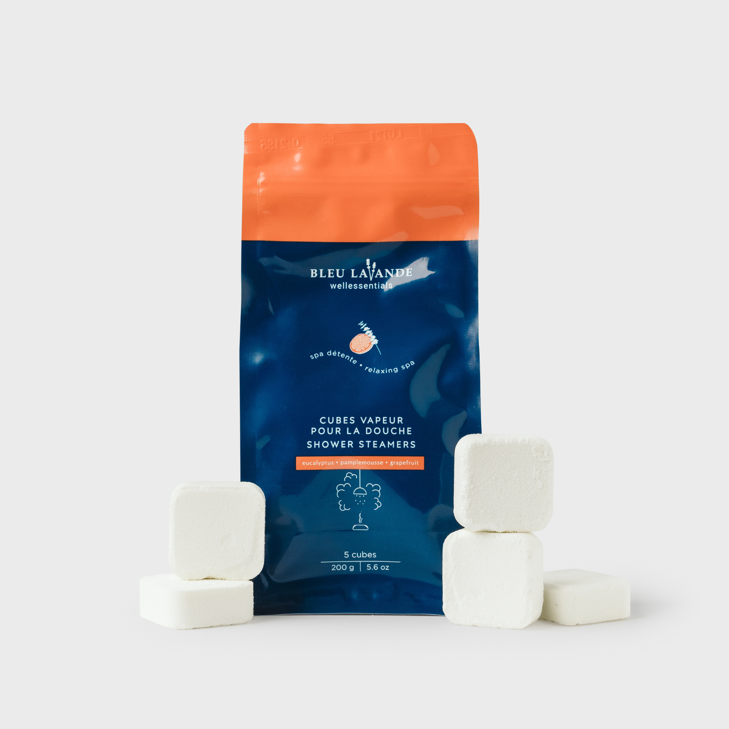 Sac de cubes vapeur pour une douche comme un mini spa