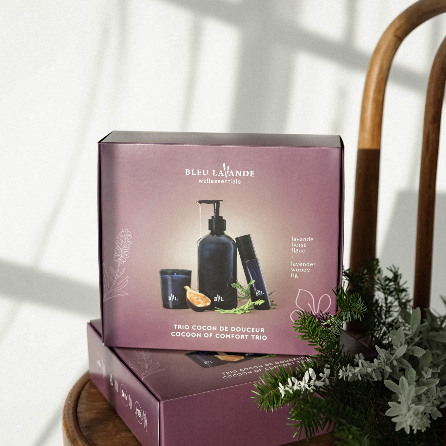 Coffret maison lavande, boisé, figue