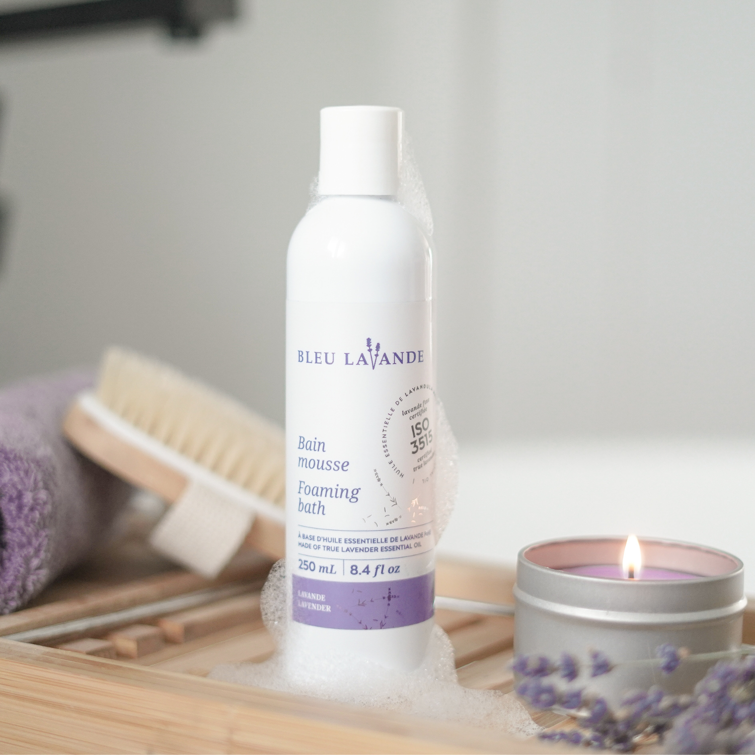 bain mousse lavande - eau de linge lavande